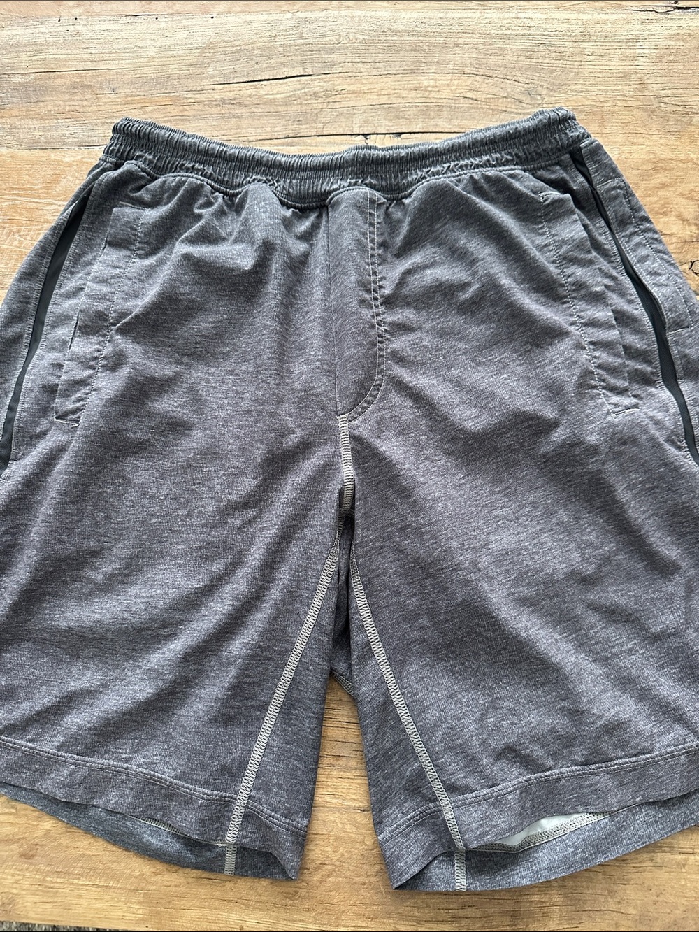 lululemon athletica Men's Charcoal Gray Athletic Shorts